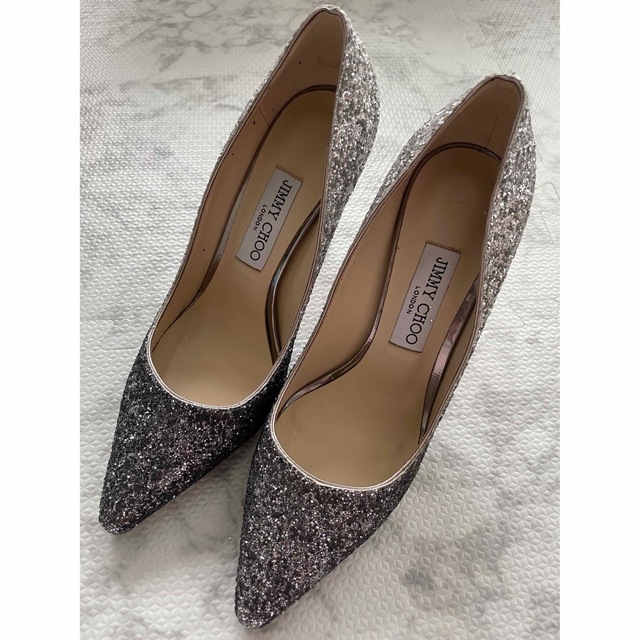 Jimmy Choo Romy グリッター　パンプス