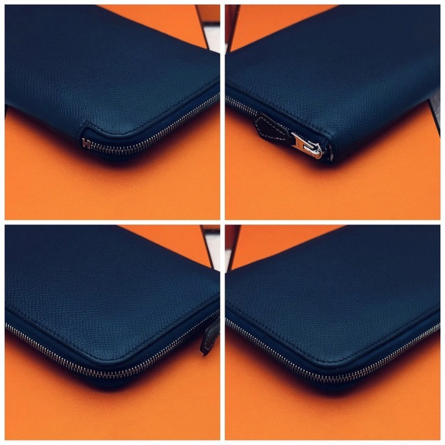 Hermes - 店頭入手困難品✨エルメス アザップロングシルクイン④ブルー