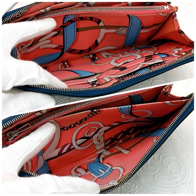 Hermes - 店頭入手困難品✨エルメス アザップロングシルクイン④ブルー
