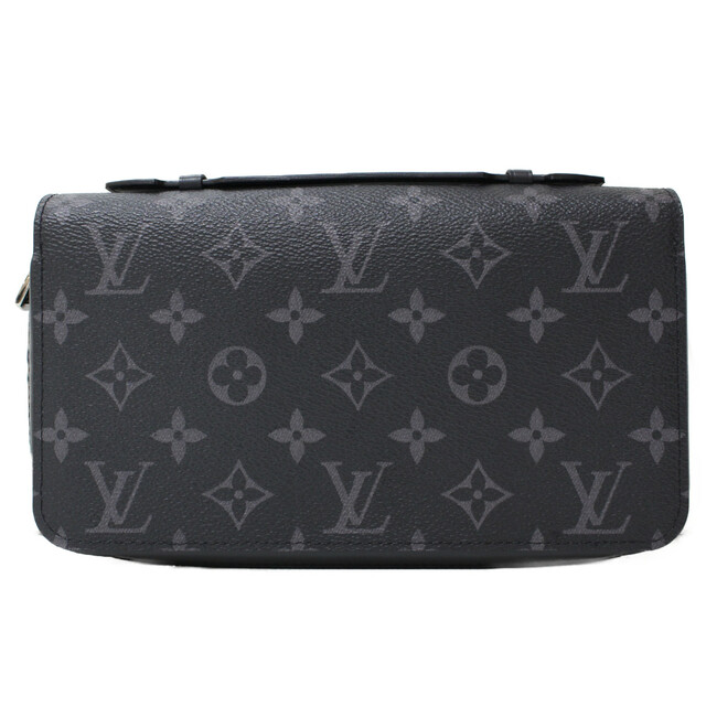 LOUIS VUITTON　ルイヴィトン　ジッピーXL　M61698　財布　ウォレット　セカンドバッグ　モノグラム・エクリプス　ブラック×グレー　メンズ　ギフト　プレゼント包装可松前R56号店