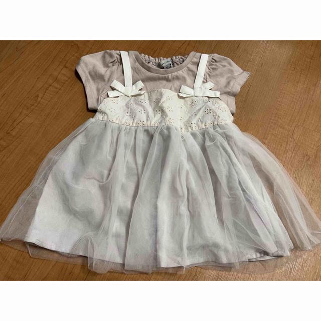 子供服 90 上下セット キッズ/ベビー/マタニティのキッズ服女の子用(90cm~)(Tシャツ/カットソー)の商品写真