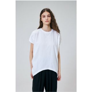 男女兼用 【完売品】エンフォルド 綿100 トップス 白 半袖 ベスト T
