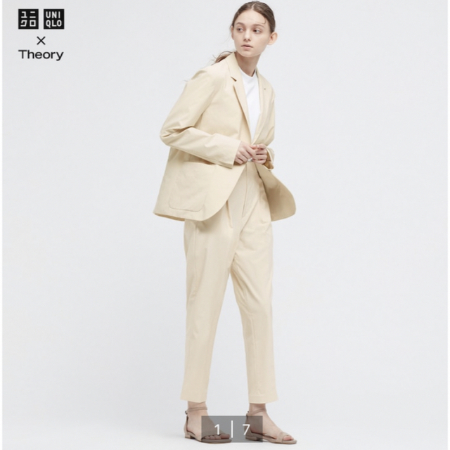 新品未使用　UNIQLO✖️theory 感動ジャケット&タックイージーパンツ