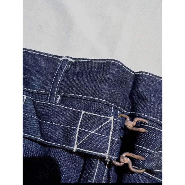 RRL - 【希少】アメリカ製RRL US NAVYデニムトラウザーズ 針シンチの