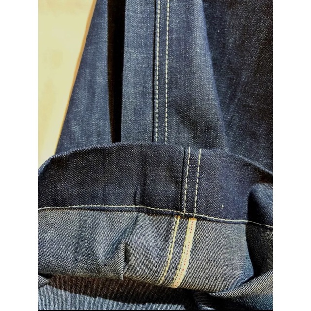 RRL - 【希少】アメリカ製RRL US NAVYデニムトラウザーズ 針シンチの