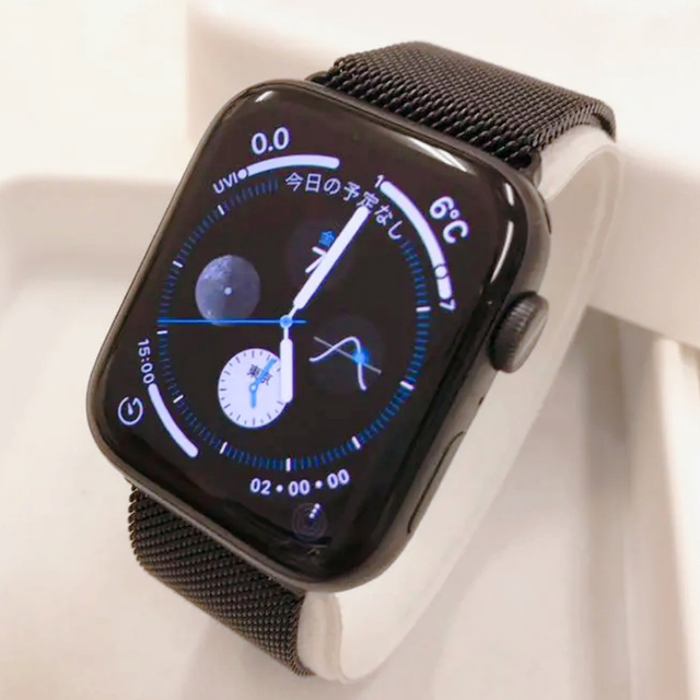 Apple Watch(アップルウォッチ)の新品 Apple Watch series4 44mm 黒 アップルウォッチ スマホ/家電/カメラのスマートフォン/携帯電話(その他)の商品写真