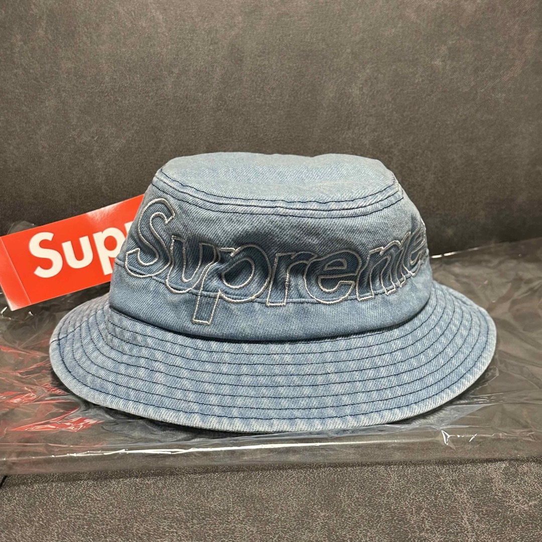 Supreme(シュプリーム)のSupreme Outline Crusher "Denim" M/L 送料込み メンズの帽子(ハット)の商品写真