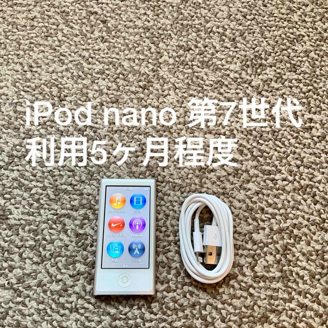 iPod(アイポッド)のiPod nano 第7世代 16GB Apple アップル アイポッド 本体 スマホ/家電/カメラのオーディオ機器(ポータブルプレーヤー)の商品写真