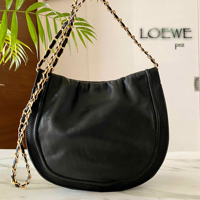 おしゃれ人気 極希少 希少品 ロエベ LOEWE ロエベ ナッパレザー