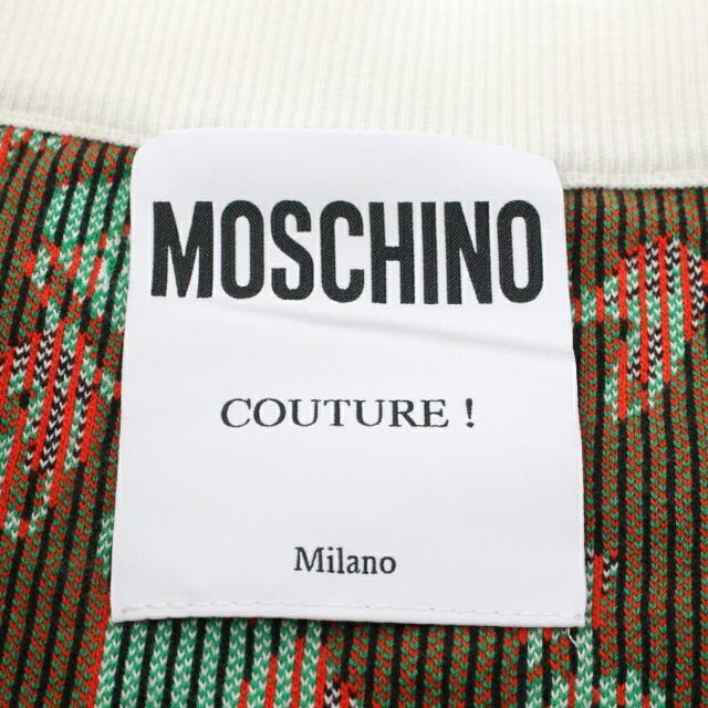 MOSCHINO(モスキーノ)の ニット スカート ストロベリー ホワイト マルチカラー レディースのスカート(ひざ丈スカート)の商品写真