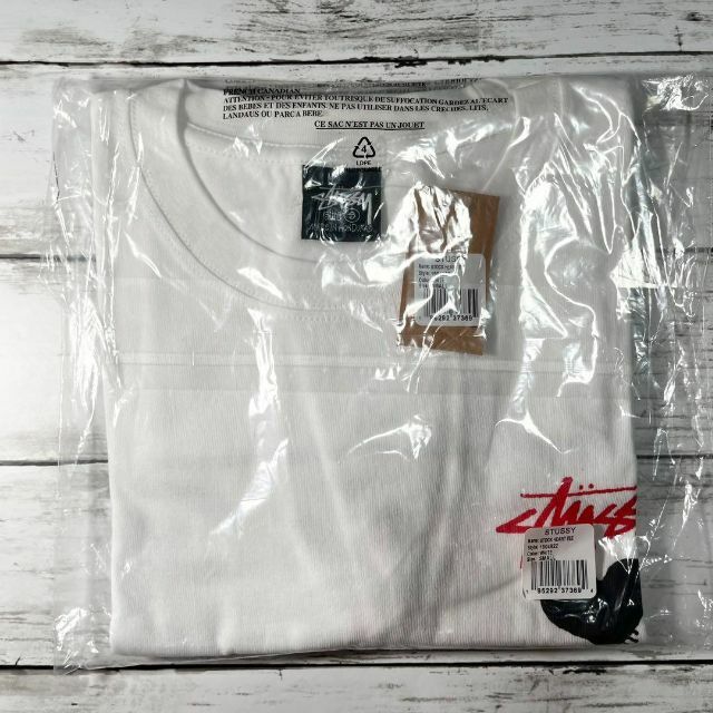 新品】stussy Tシャツ サイズS ホワイト ハート - Tシャツ/カットソー ...