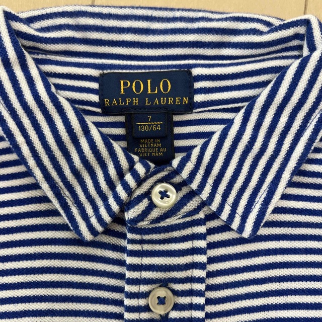 POLO RALPH LAUREN(ポロラルフローレン)のPOLO RALPHLAURENポロラルフローレンポロシャツ7 130 キッズ/ベビー/マタニティのキッズ服男の子用(90cm~)(Tシャツ/カットソー)の商品写真