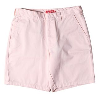 シュプリーム(Supreme)のSupreme シュプリーム パンツ サイズ:32 T/Cツイル ワーク ショーツ Work Short 20SS ペールピンク ショートパンツ ズボン ボトムス 無地 カジュアル ブランド ストリート シンプル 【メンズ】【中古】【美品】(ショートパンツ)