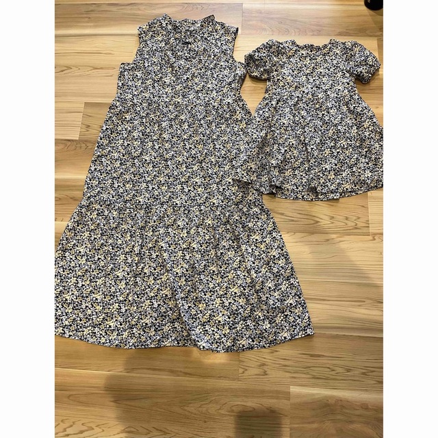 GU(ジーユー)の親子コーデ　オソロ　ワンピース　GU キッズ/ベビー/マタニティのキッズ服女の子用(90cm~)(ワンピース)の商品写真