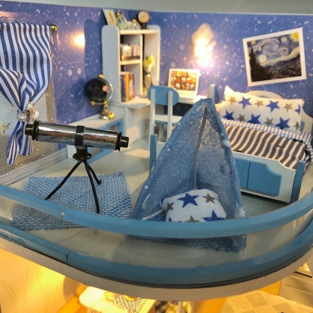 ミニチュアドールハウス 完成品 夢見る星空ハウス❤︎