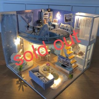 ミニチュアドールハウス 完成品 夢見る星空ハウス❤︎の通販 by