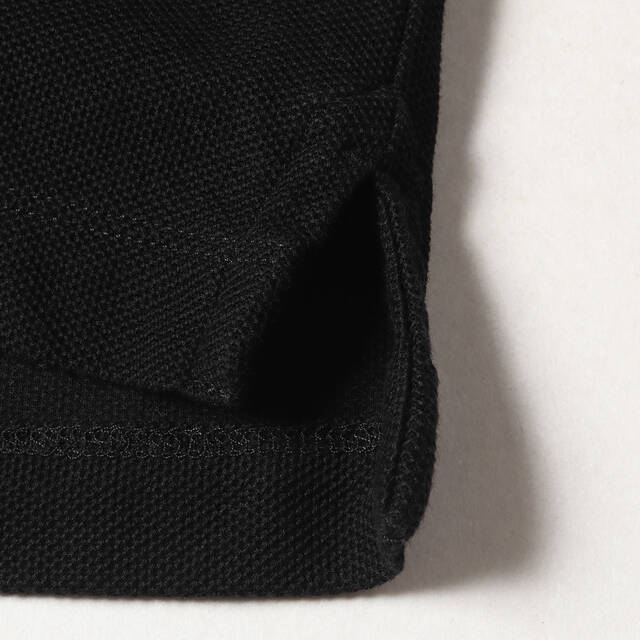 BURBERRY バーバリー ポロシャツ サイズ:S TB 刺繍 ストレッチ コットン 半袖 鹿の子 カノコ 22SS ブラック 黒 トップス カットソー ブランド カジュアル シンプル ワンポイント【メンズ】【】 バーバリーズ メンズポロシャツ サイズ S