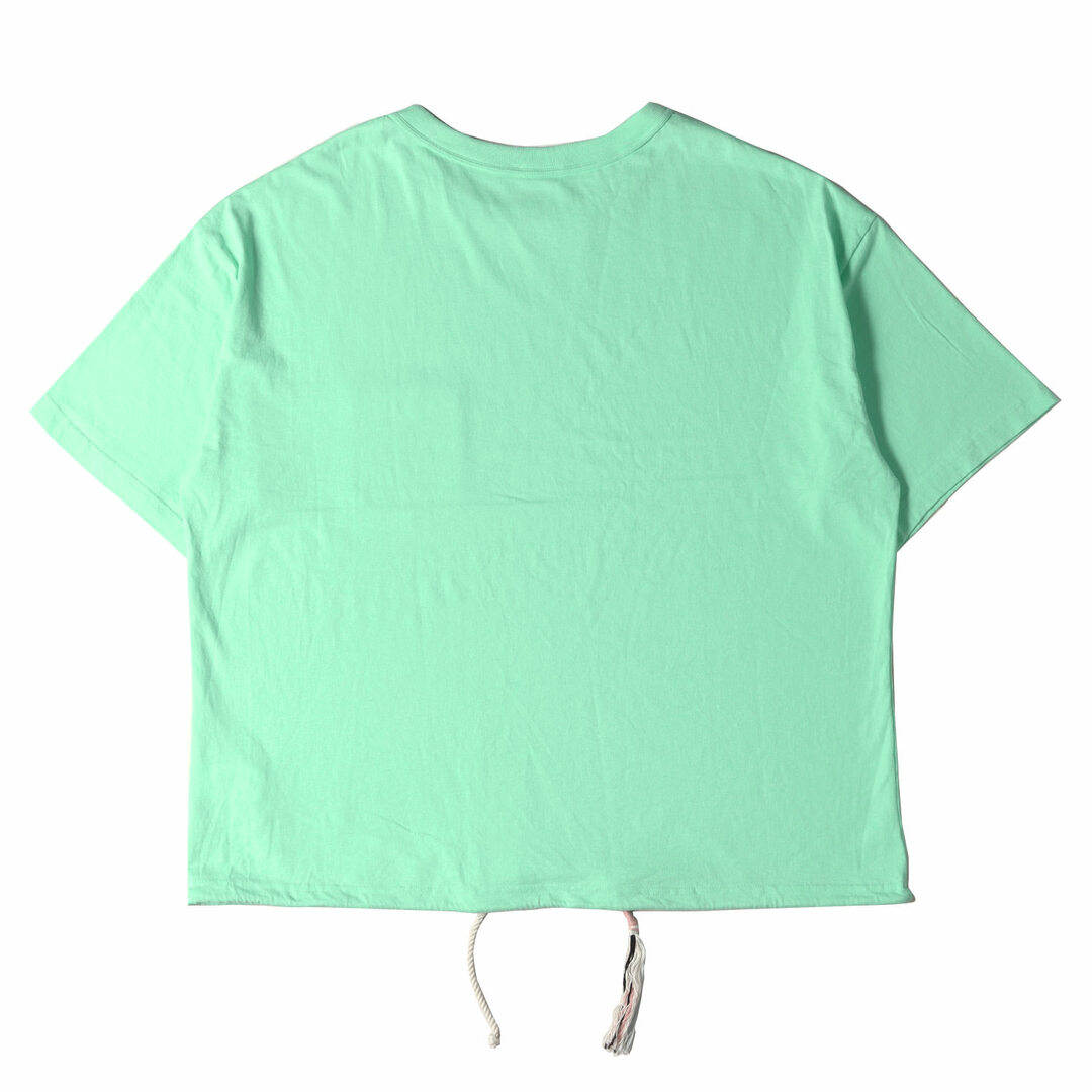 FACETASM(ファセッタズム)のFACETASM ファセッタズム Tシャツ :XL ロング ブレードコード クルーネック 半袖 無地 ポケット DRAWSTRING TEE 21SS ライムグリーン トップス カットソー カジュアル ブランド シンプル ストリート 【メンズ】【中古】 メンズのトップス(Tシャツ/カットソー(半袖/袖なし))の商品写真