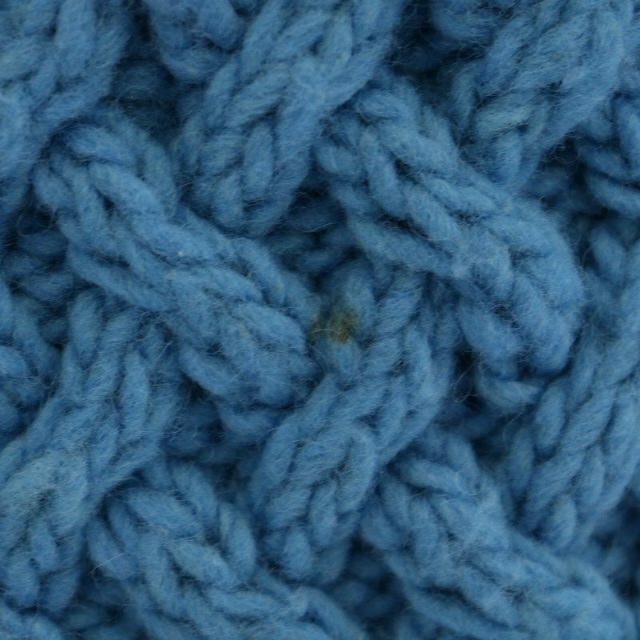 アルテサニア ニット セーター プルオーバー ウール ローゲージ S 青 ブルー 7