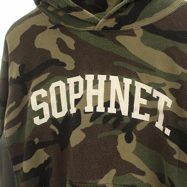 SOPHNET.(ソフネット)のソフネット SOPHNET. パーカー 迷彩 スウェット カモフラ M カーキ メンズのトップス(パーカー)の商品写真