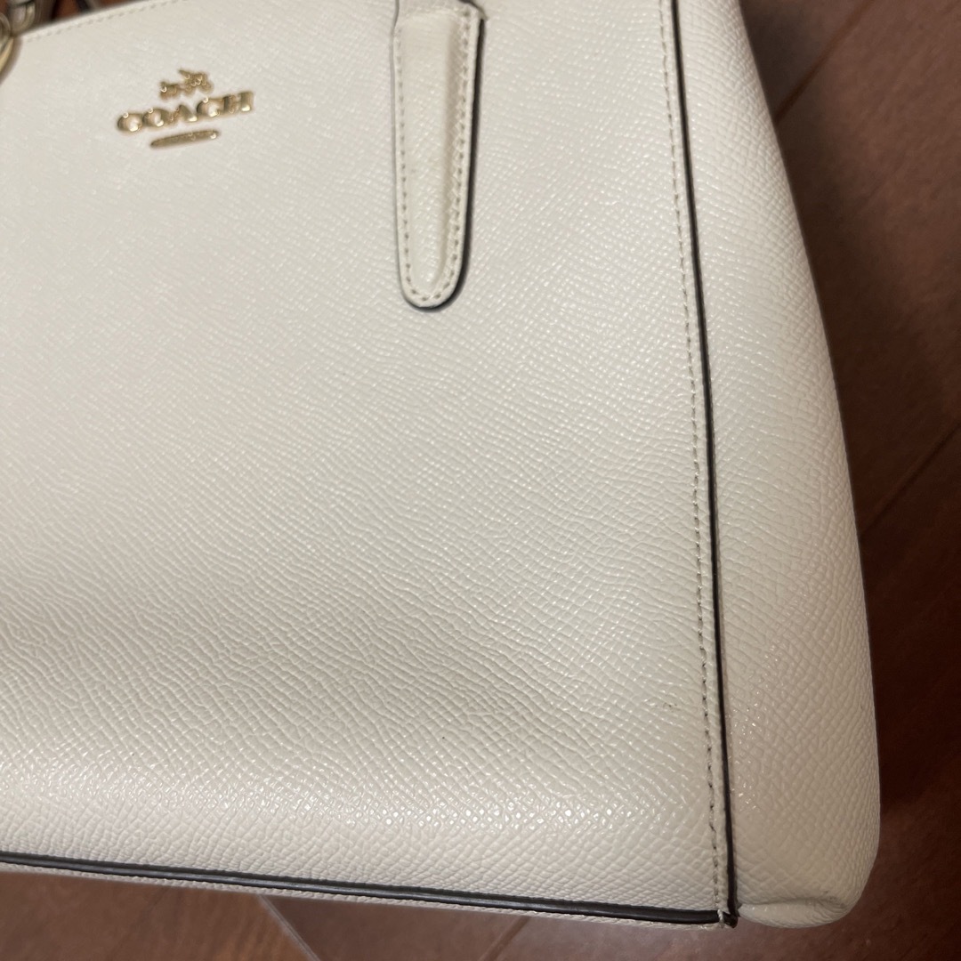 COACH ハンドバッグ　ショルダーバッグ　白 7