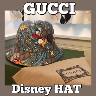 未使用品 GUCCI グッチ/バケットハット/フェドラ/帽子/ディズニー