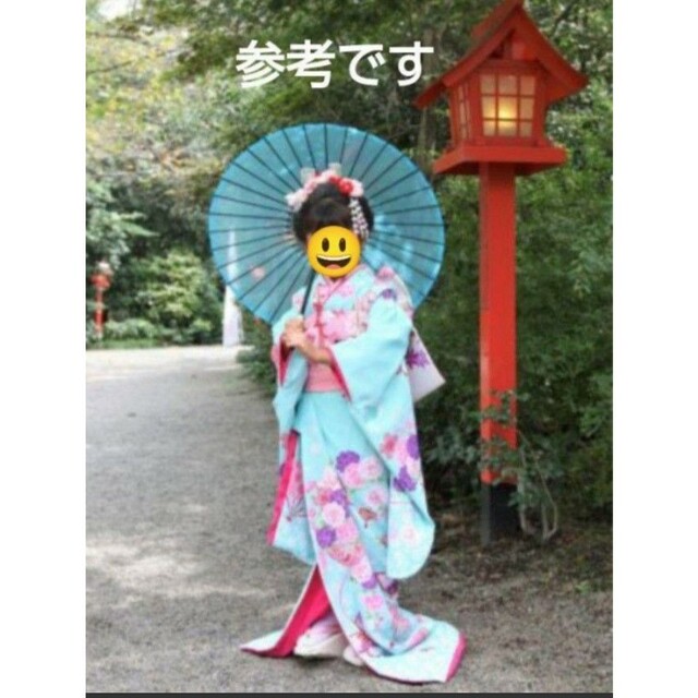在庫処分価格‼️舞妓スタイル‼️稀少【七五三7歳女の子】引き摺り振袖