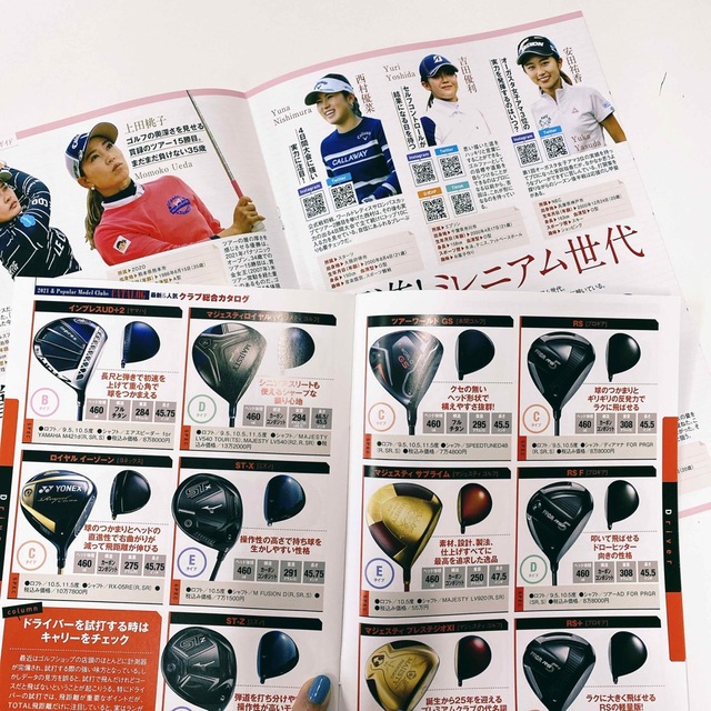 GOLF TODAY  ALBA 女子プロの連続スイング写真　プレイヤーズガイド スポーツ/アウトドアのゴルフ(クラブ)の商品写真