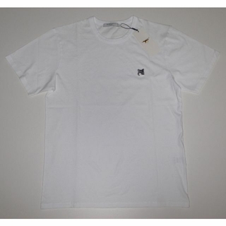 メゾンキツネ(MAISON KITSUNE')のmaison kitsune grey fox head tシャツ ホワイト M(Tシャツ/カットソー(半袖/袖なし))