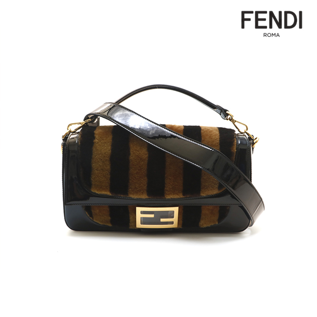 フェンディ FENDI ペカン バケット エナメルバッグ  ショルダーバッグ