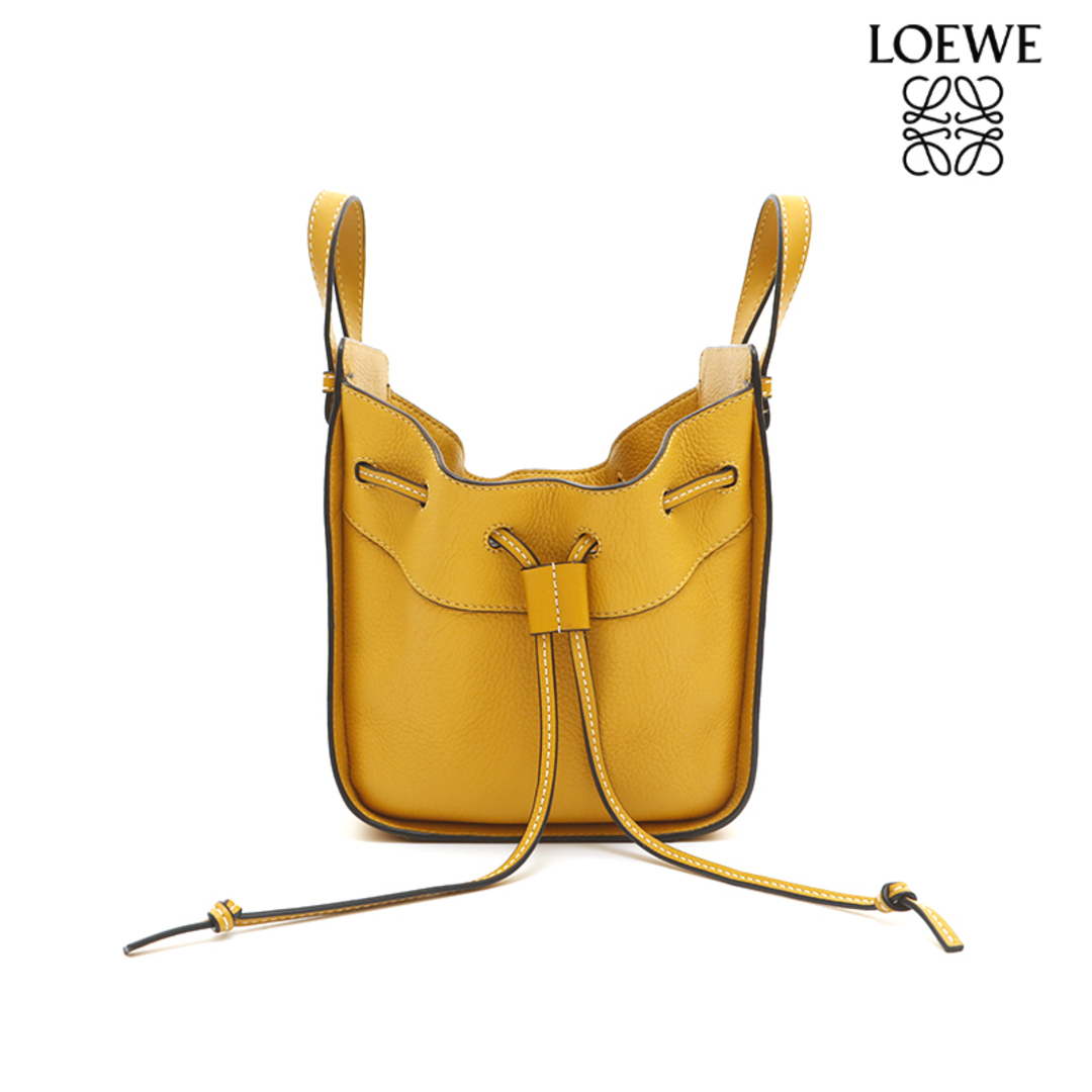 ロエベ LOEWE ハンモック ドローストリング ミニ レザー ハンドバッグ