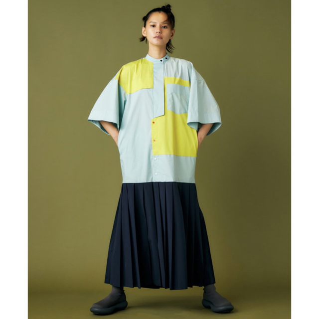 ENFOLD - 美品 ENFOLD エンフォルド HALFSLEEVE DRESS 38の通販 by