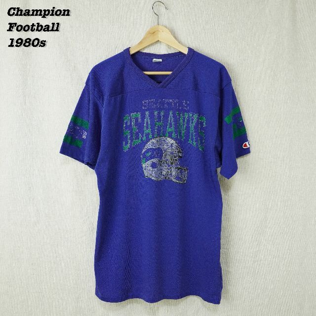 Champion Football T-Shirts 1980s L T173
