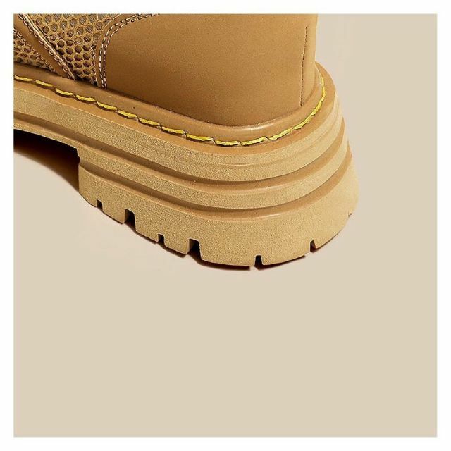 春夏コーデ❤️ブーツ　レディース　メッシュ　厚底　ショート　靴　スニーカー レディースの靴/シューズ(ブーツ)の商品写真
