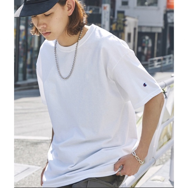 Champion(チャンピオン)の【本日限定！スーパーSALE】チャンピオン　オーバーサイズ コットン Tシャツ メンズのトップス(Tシャツ/カットソー(半袖/袖なし))の商品写真