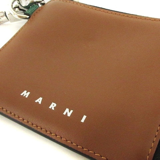 マルニ MARNI レザー ショルダースマホケース がま口 バイカラー