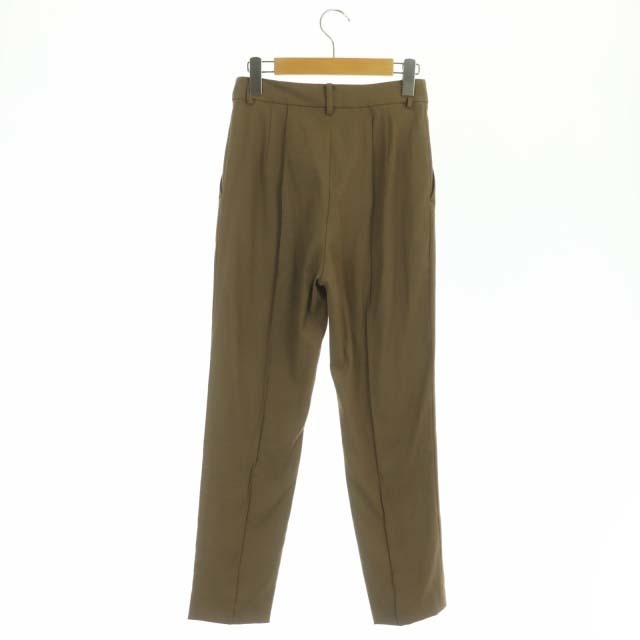 クラネ 22AW センタースリット スリム テーパードパンツ 1 モカ