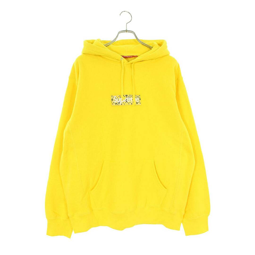 シュプリーム  19AW  Bandana Box Logo Hooded Sweatshirt バンダナボックスロゴプルオーバーパーカー  メンズ XL