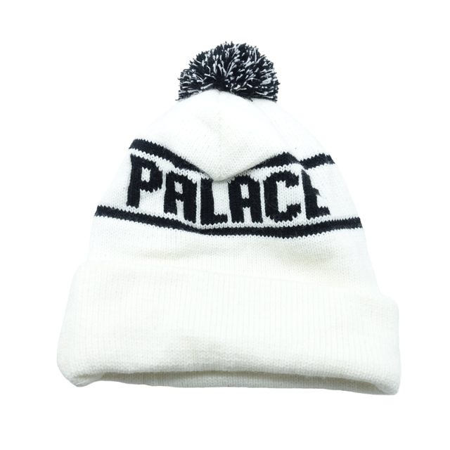 PALACE LOGO BEANIE WHITE/BLACK | フリマアプリ ラクマ