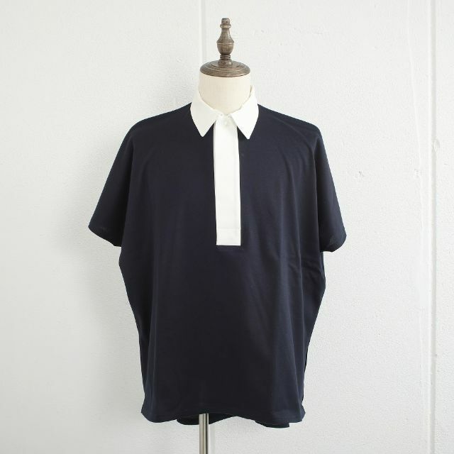 E. TAUTZ(イートウツ)のE.TAUTZ RUGBY SHIRT NAVY S メンズのトップス(ポロシャツ)の商品写真