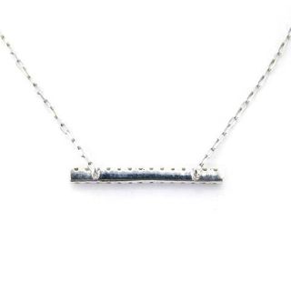 ヒロタカ バーネックレス K10WG 0.07ct ホワイトゴールド □OSの通販 ...