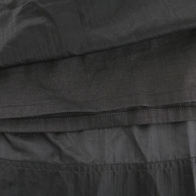 Theory luxe(セオリーリュクス)のセオリーリュクス ワンピース ロング ミモレ フレア 半袖 切替 38 M 黒 レディースのワンピース(ロングワンピース/マキシワンピース)の商品写真
