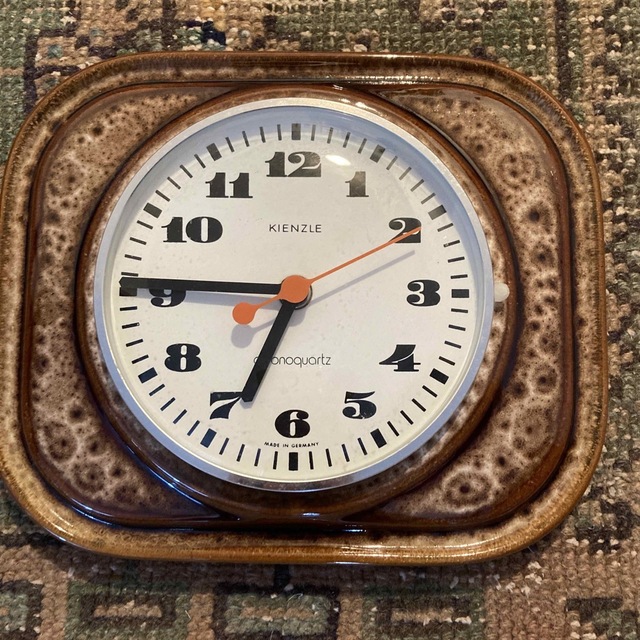 KINZLE  ドイツ　陶器時計　ヴィンテージ掛け時計
