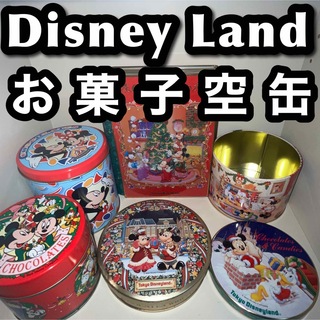 ディズニー(Disney)のディズニーお菓子缶　☆1998、2000、クリスマス限定品、訳あり6種(小物入れ)