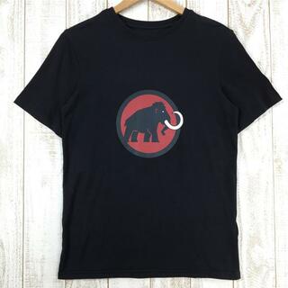 マムート(Mammut)のMENs XS  マムート ロゴ Tシャツ Logo T-Shirt オーガニックコットン MAMMUT 1041-07290 ブラック系(その他)