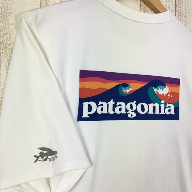 MENs XS パタゴニア RO サン ティー RO Sun Tee Tシャツ UPF50 波タグプリント 生産終了モデル 入手困難  PATAGONIA 86175 BOLW ホワイト系