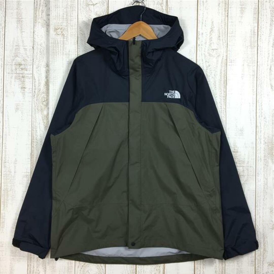 MENs L  ノースフェイス ドットショット ジャケット Dot Shot Jacket 2.5層HyVent防水透湿 ハードシェル レインシェル フーディ NORTH FACE NP61930 グリーン系