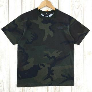 ザノースフェイス(THE NORTH FACE)のMENs S  ノースフェイス ショートスリーブ セオ アルファ プリント Tシャツ S/S CEO A PRINT TEE NORTH FACE NT31723 WC Woodland Camo グリーン系(その他)