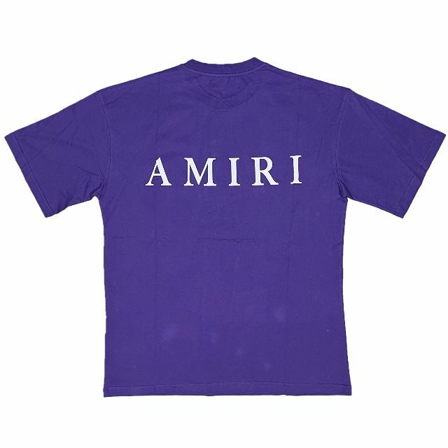 24cm肩幅AMIRI アミリ MA CORE ロゴ Tシャツ パープル XL