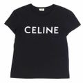 美品 セリーヌ CELINE Tシャツ カットソー 半袖 ショートスリーブ ロゴ